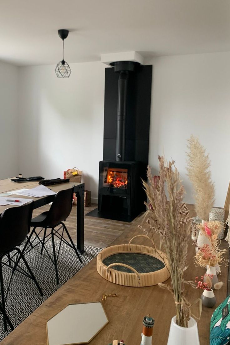 Poêle à bois scandinave