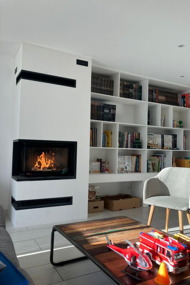 Un foyer à bois tendance pour cet hiver 🔥